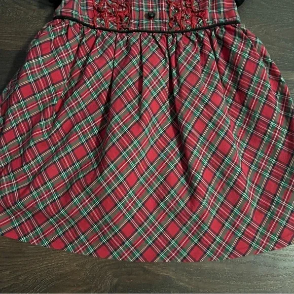 Baby girls Vintage Hartstrings Holiday Plaid dress Size 18 months - Picture 2 of 7